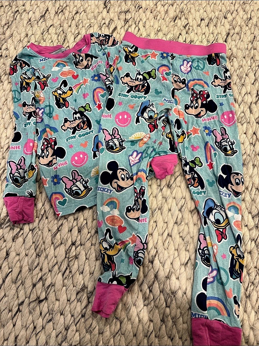 Disney Mickey Mouse Pajama Set Size 5/6